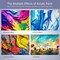 Acrylic Paint Set for Kids Crafts, 24 Colors Acrylic Art Supplies Paint with 6 Brushes &1 Palette Acrylic Crafts Paint Kit, Non-Toxic Wood Paint Kits for Kids, Beginners